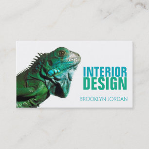 Design d'intérieur designer chameleon carte de vis