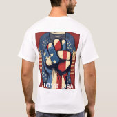 design drôle pour t-shirt Un poing en forme (Dos)