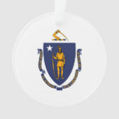 Design du drapeau d'État du Massachusetts (devant)