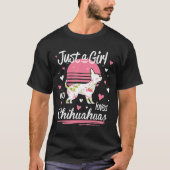 Design een meisje dat van Chihuahuas houdt T-shirt (Voorkant)