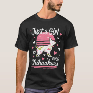 Design een meisje dat van Chihuahuas houdt T-shirt
