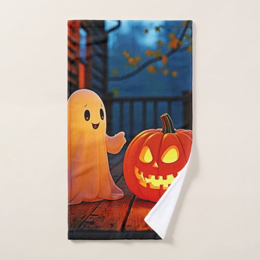 Design éffrayant d'Halloween brillant (Serviette à main)