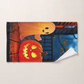 Design éffrayant d'Halloween brillant (Serviette à main)