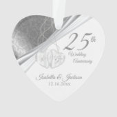 Design élégant - 25e anniversaire de Mariage d'arg (dos)