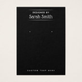 Design élégant ajouter logo noir carte d'affichage (Devant)