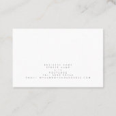 Design élégant carte de visite rose et or (Dos)