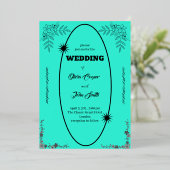 Design élégant de carte de mariage (Debout devant)