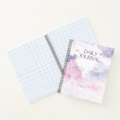 Design élégant de couverture de Carnet violet et b (Intérieur)