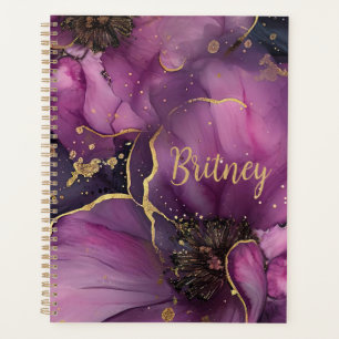design élégant de fleurs d'aquarelle rose et or