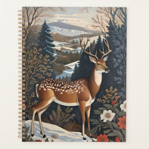 Design élégant de la nature des cerfs d'hiver