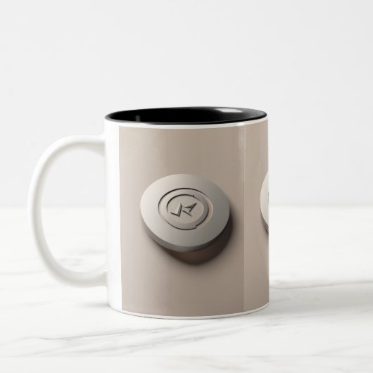 Design élégant de logo 3D moderne Mug (Gauche)