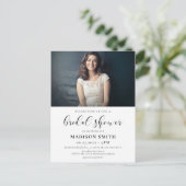 Design élégant Douche nuptiale invitation photo (Debout devant)