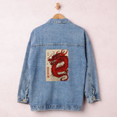 Design élégant Dragon sur denim jacke (Hangar)