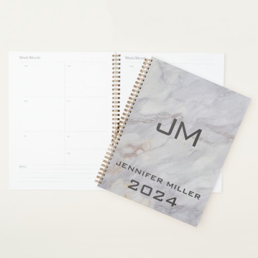 Design élégant en marbre gris et beige (Devant avec enveloppe)