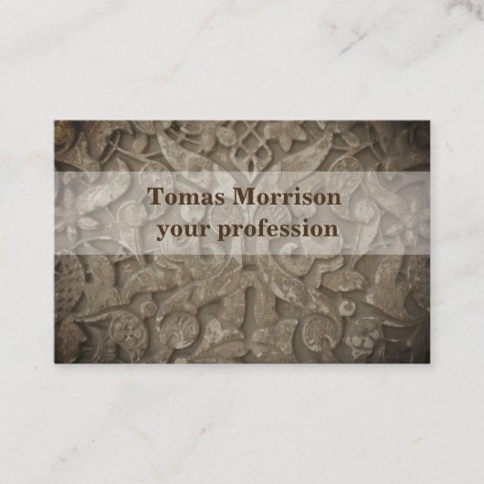 Design élégant et original de carte d'affaires (Devant)