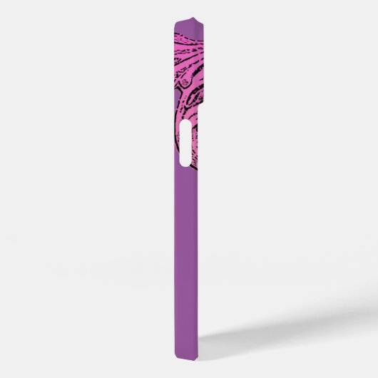 Design élégant Goth dans Purple iPhone 6 Coque (Verso / Droite)