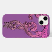 Design élégant Goth dans Purple iPhone 6 Coque (Verso (horizontal))