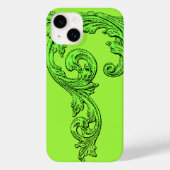 Design élégant Goth en vert iPhone 6 Coque (Verso)