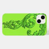 Design élégant Goth en vert iPhone 7 Coque (Verso (horizontal))
