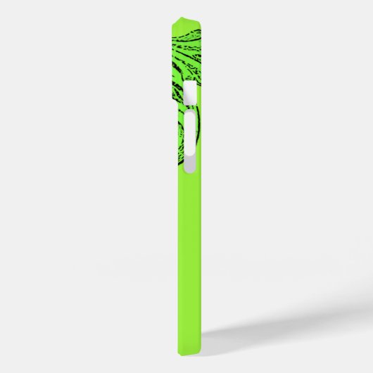 Design élégant Goth en vert iPhone 7 Coque (Verso / Gauche)