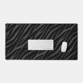 Design élégant moderne Black Grey Zebra (Clavier et souris)