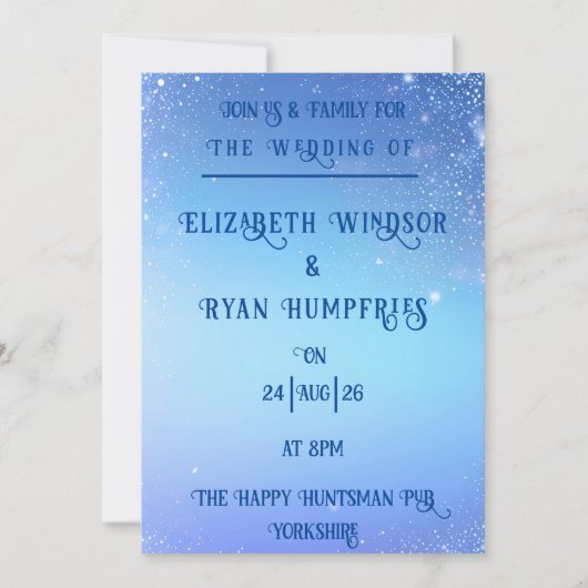 Design élégant pour Invitation à thème (Devant)