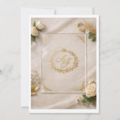 Design élégant pour le dos d'une invitation de mar (Dos)