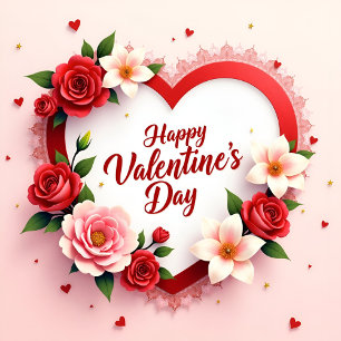 Design élégant romantique Valentine's Day Coussin