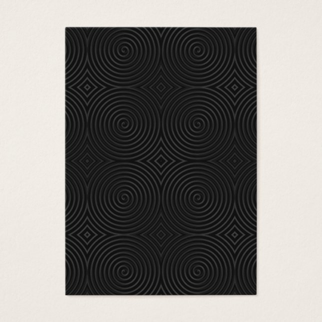 Design élégant, spirales noires. (Devant)
