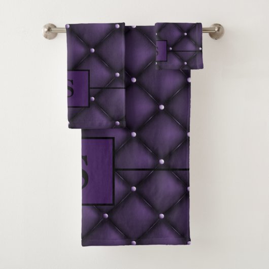 Design élégant violet foncé et noir (En situation)