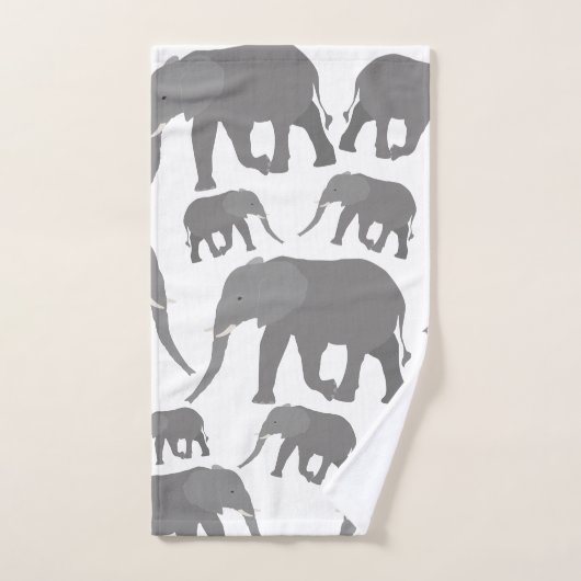 Design éléphant (Serviette à main)
