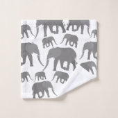 Design éléphant (Gant de toilette)