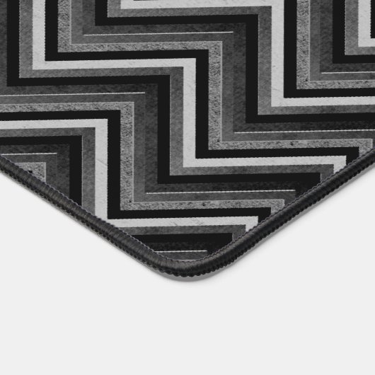 Design en argent et en noir Chevron (Coin)