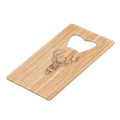 Design en bois de cerf de queue blanche Buck (Devant Angle)