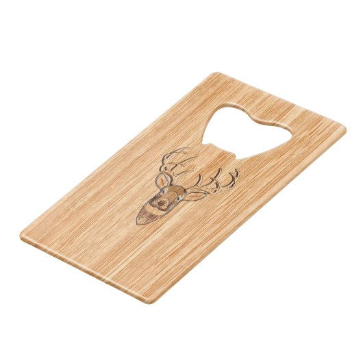 Design en bois de cerf de queue blanche Buck (Devant Angle)