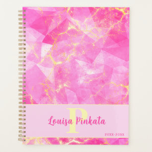 Design en cristal en pierre de marbre rose et Rose