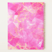 Design en cristal en pierre de marbre rose et Rose (Dos)