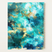 Design en marbre Abstrait turquoise et or (Dos)