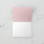 Design en marbre rose carte de remerciements (Intérieur)
