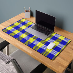 Design En vichy jaune bleu