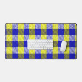Design En vichy jaune bleu (Clavier et souris)