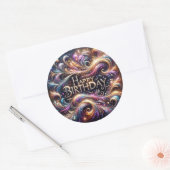 Design étincelant autocollants d'anniversaire (Enveloppe)