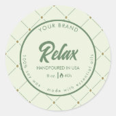 Design Étiquette à bougie circulaire modifiable en (Devant)