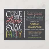 Design faire-part de mariage amusant (Devant)