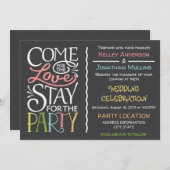 Design faire-part de mariage amusant (Devant / Derrière)