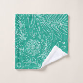 Design floral 34 (Gant de toilette)