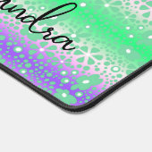 Design floral blanc et vert (Coin)