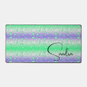 Design floral blanc et vert (Recto)