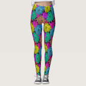 Design floral brillant Yoga Pants Leggings (Devant)
