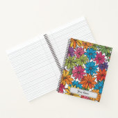 Design floral coloré Carnet spiral (Intérieur)